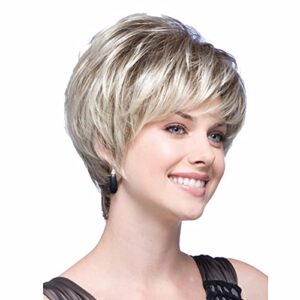 Wig For White Women Womens Short Grey Wigs For White Women Curly Bob Wig Wavy Synthetic Wig Dark Brown Easter Hair