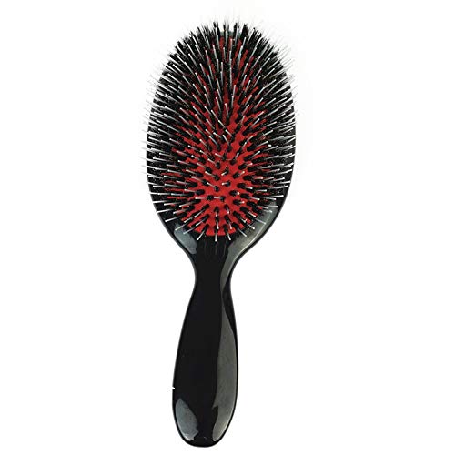 Wiginway Hair Wigs Combs - Nylon Pins Brush Human Hair Wigs Brushes Nylon Boar Bristle, Best Paddle Brush Ellipse Handle Salon Massaging Head Hair Care Brush(M) - Image 2