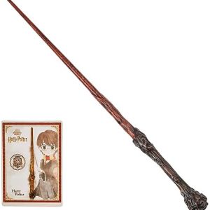 Wizarding World Harry Potter, 12-inch Spellbinding Harry Potter Wand with Collectible Spell Card, Kids Toys for Ages 6 and up