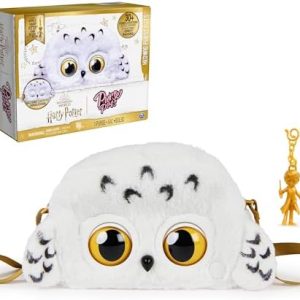Wizarding World Harry Potter, Hedwig Purse Pets Interactive Pet Toy and Shoulder Bag, over 30 Sounds and Reactions, Easter Basket Stuffers for Ages 6+