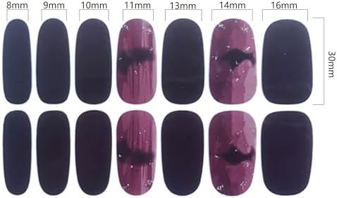 WOKOTO 16 Sheets Solid Gradient Full Nail Wraps for Women Finger Nail Polish Stickers Self Adhesive Nail Polish Strips Stick On Nail Polish Stickers for Nail Art Strips Full Nail Stickers for Nails - Image 5