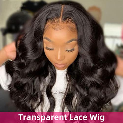 Women Wigs 8-28 Inch Transparent Lace Wigs Brazilian Body Wave Lace Front Wig 13x4 Glueless Lace Front Human Hair Wigs Pre Plucked with Baby Hair Human Hair Wigs - Image 5