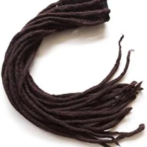 Women's Multi-Color Punk Braided Ponytail 18 Inch Real Human Hair Extension Band