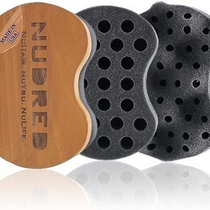New Wooden Dreadlock Twisting Sponge Brush for Coils and Curls