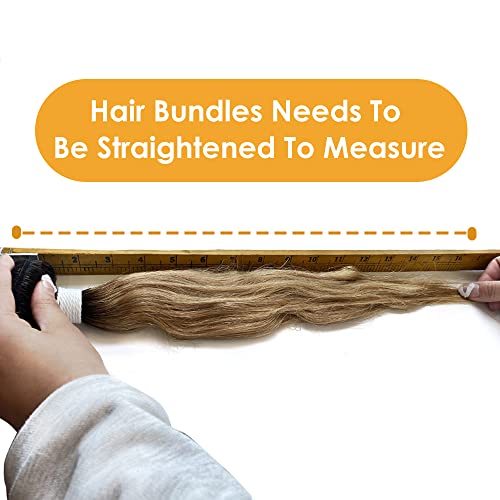 X-TRESS Ombre Bundles Human Hair 1 Bundle Ombre Honey Blonde Bundles Body Wave Brazilian 1b/27 Hair Weave 100% Human Hair Extensions Bundles Ombre Color 27 Hair Bundles(20 Inch, T1B/27) - Image 5