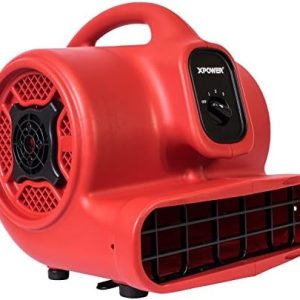 XPOWER P-430 Pro 1/3 HP 2000 CFM Centrifugal Air Mover, Carpet Dryer, Floor Fan, Blower, for Water Damage Restoration, Janitorial, Plumbing, Home Use