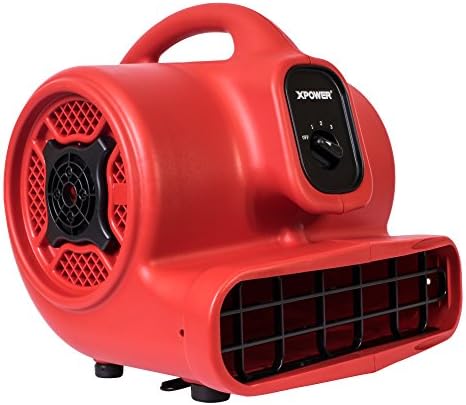 XPOWER P-430 Pro 1/3 HP 2000 CFM Centrifugal Air Mover, Carpet Dryer, Floor Fan, Blower, for Water Damage Restoration, Janitorial, Plumbing, Home Use