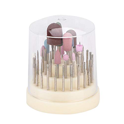 Xuuyuu 45PCS Nail Drill Bits Set with Diamond Bits for Acrylic Nails 3/32 Inch Fine Grit - Image 7