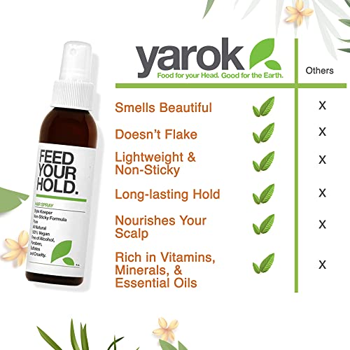 Yarok Natural Hair Spray Medium Hold 4 oz - Style, Moisturize, Volumize - Rosemary, Rice Extract, Vitamin E, C, & A - Non-Greasy & Travel Size - Image 5