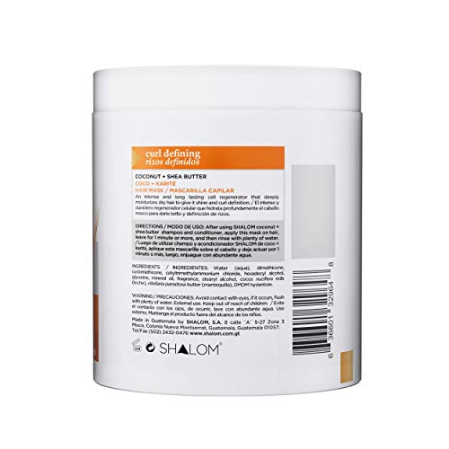 YBW Shalom HAIR MASK COCONUT AND SHEA BUTTER - Image 2