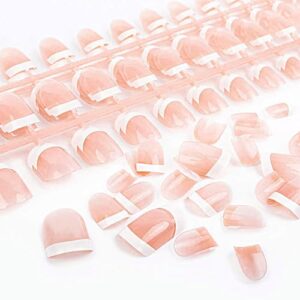 Yokilly 240 Piece French Nail Kit with Nail Stickers and Files for Easy Nail Art