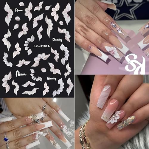 YOSOMK Sheets Flowe Pegatinas Uñasfor Pegatinas Uñas 5D Pegatinas Uñas Pegatinas UñasforPegatinas Uñas Nail Pegatinas Uñas Pegatinas Decoration - Image 6
