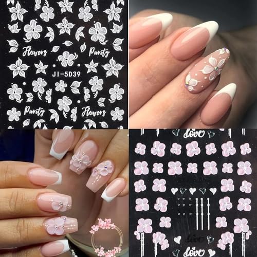 YOSOMK Sheets Flowe Pegatinas Uñasfor Pegatinas Uñas 5D Pegatinas Uñas Pegatinas UñasforPegatinas Uñas Nail Pegatinas Uñas Pegatinas Decoration - Image 2