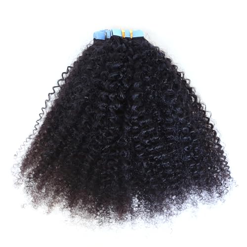 ZigZag Hair Afro Kinky Curly Tape in Extensions Human Hair 40pcs 100g 4B 4C Brazilian Virgin Human Hair Skin Weft Tape Hair Extensions (12inch, 4B 4C) - Image 4