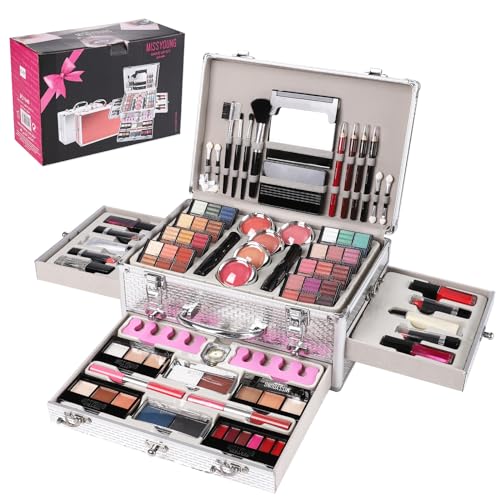 106-Piece All-in-One Makeup Kit for Teens and Women Eyeshadow Lipstick Brushes Set