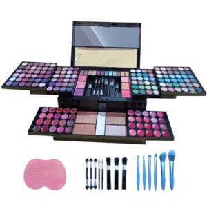 190-in-1 Professional Women's Makeup Kit with Eyeshadows, Blushes, Brushes and More