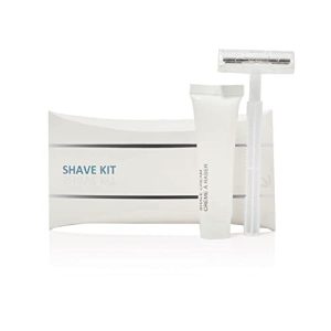 Luxury Shave Kit Bulk 200 Count Twin Blade Razors with Shave Cream