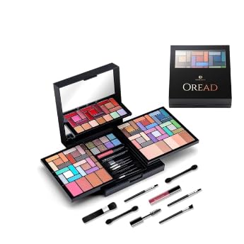 Nymph 95 Color Makeup Kit for Women with Mirror, Complete Eyeshadow and Lipgloss Set with Applicators