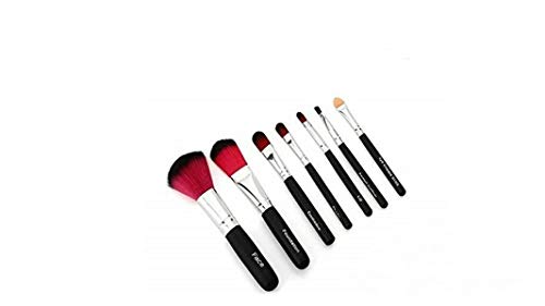 CETC 14 Piece Complete Makeup Mini Brush Kit with Storage Box Black Pink - Image 5