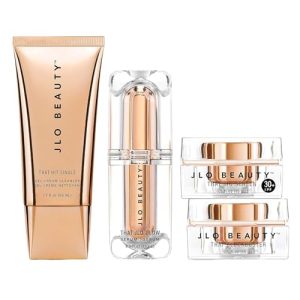 JLO BEAUTY That JLo Essentials 4-Piece Kit Serum Cleanser Cream SPF Set