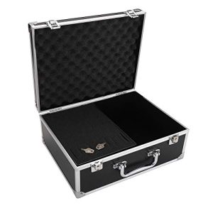 Aluminum Alloy Makeup Case 12.6" Large Capacity with Lock and Sponge Lining