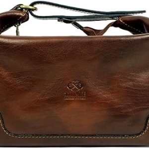 Genuine Leather Toiletry Bag Dopp Kit for Men & Women, Travel Size, Time Resistant
