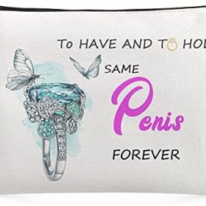 Funny Bride Wedding Survival Kit Canvas Toiletry Pouch with Zipper for Bridal Shower Gifts