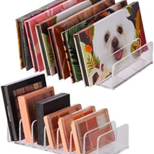 2 Pcs Clear Eyeshadow Palette Organizer for Makeup Storage, 7.08x5.12x1.97 in