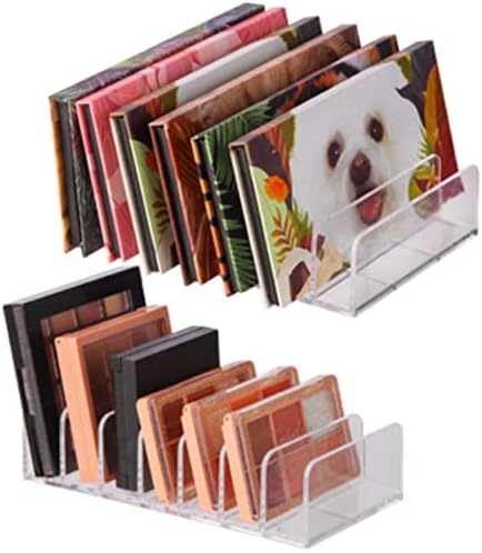 2 Pcs Clear Eyeshadow Palette Organizer for Makeup Storage, 7.08x5.12x1.97 in