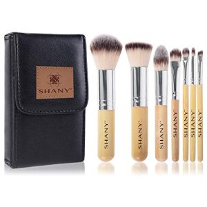 SHANY 7 Piece Petite Pro Bamboo Makeup Brush Set with Travel Case
