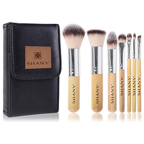 SHANY 7 Piece Petite Pro Bamboo Makeup Brush Set with Travel Case