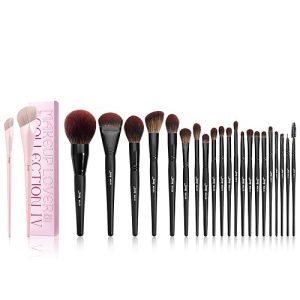 Jessup T497 Pink Foundation and T300 Makeup Brush Set for Flawless Application