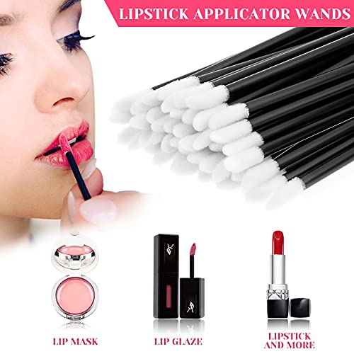 Disposable Makeup Applicators Kit 200 Pcs, Mascara Wands, Lip Brushes, Hair Clips, Tray, Organizer Box - Image 5