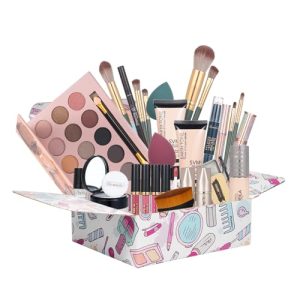 Complete Women's All-in-One Makeup Kit: Foundation, 18 Eyeshadows, Lipstick, Eyebrow Pencil Included