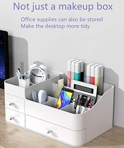MIUOPUR Large White Makeup Organizer with Drawers for Cosmetics Jewelry Storage - Image 6