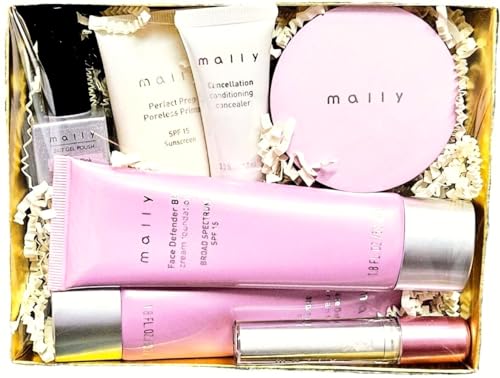 Mally 12-Piece Makeup Kit Gift Set Including BB Cream, Primer, Concealer, and Nail Polish