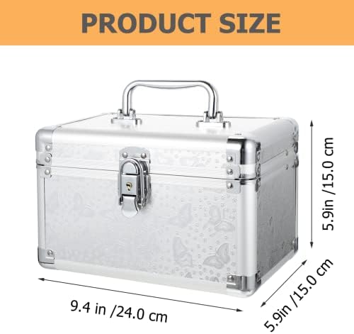 FOMIYES Portable Makeup Case with Mirror, Adjustable Dividers, and Large Storage for Artists - Image 3