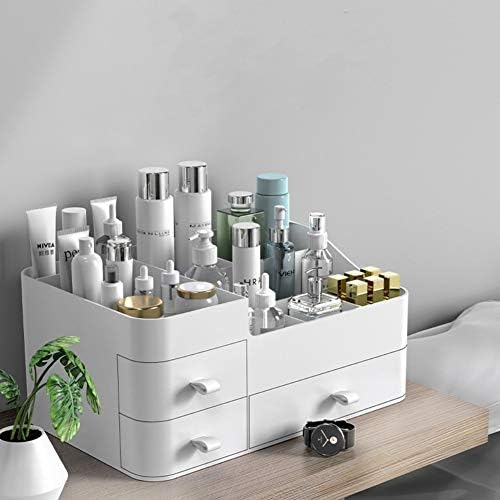 MIUOPUR Large White Makeup Organizer with Drawers for Cosmetics Jewelry Storage - Image 7