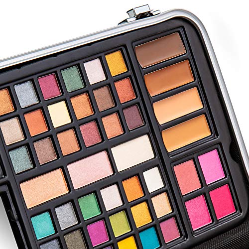 41-Color Eyeshadow Makeup Kit Gift Set with Glitters, Liners, Lipsticks, Blushes, and Mirror - Image 5