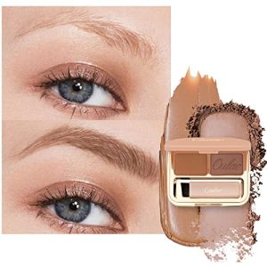 Oulac Waterproof Ginger Brown Eyebrow Powder Kit 3.2g with Brow Brush Natural Makeup