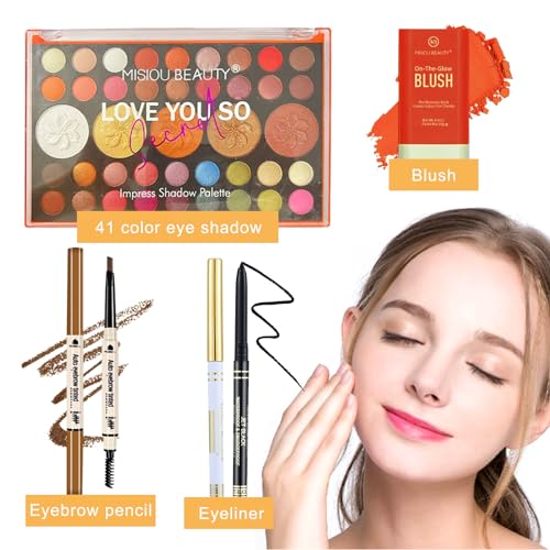41 Color Eyeshadow and Blush Makeup Kit for Women and Girls All-in-One Palette - Image 6