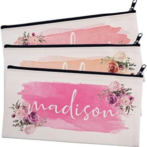 Custom Wedding Valentine's Day Cosmetic Makeup Bag Organizer, 10x6 inches