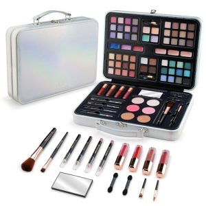 Color Nymph Kids Makeup Set for Girls 8-10, Portable Full Kit with Silver Case