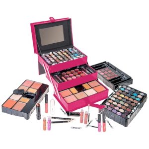 SHANY All-in-One Makeup Kit with Eyeshadow, Blushes, Lipstick, and Mirror Pink 33 Shades