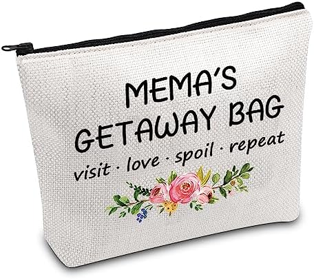 Mema's Getaway Makeup Bag Grandma Survival Kit Gift from Grandkids