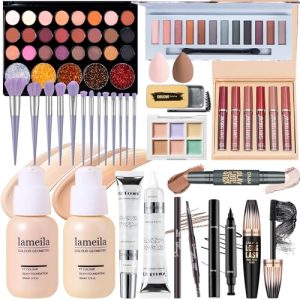 Makeup Set, Makeup Kit, Makeup Present Set For Women Girls Teens, Full Face Makeup Set For Women Girls Teens, Multipurpose Makeup Sets, Beginners and Professionals Alike
