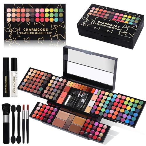 186 Color Professional All-in-One Makeup Kit for Women with Eyeshadow and Lip Gloss