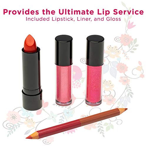 41-Color Eyeshadow Makeup Kit Gift Set with Glitters, Liners, Lipsticks, Blushes, and Mirror - Image 7