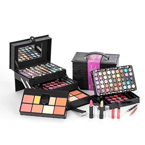 Complete Makeup Kit Set Eyeshadow Palette Blushes Lip Makeup Dark Jewellery Box