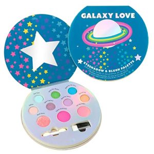 Expressions 10 Color Eyeshadow and Blush Makeup Set with Mirror, Washable, Non-Toxic